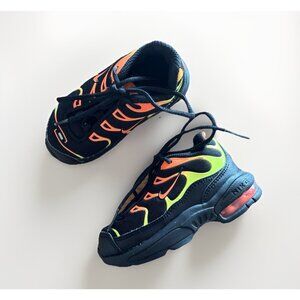 Nike Air Max Plus PS 'Black VoltTotal Orange' Baby Infant Size 6C Shoes Sneakers